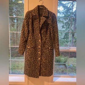 Guess, size M leopard print winter coat